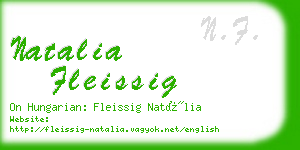 natalia fleissig business card